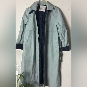 London Fog Mint Trench Belted/hooded Coat 4P